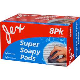 Jex Steel Wool Soap Pads 8 pack