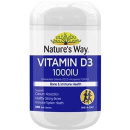 Nature's Way Vitamin D3 1000IU Soft Capsules 300 pack