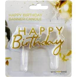Whiz Pop Bang Happy Birthday Banner Candle each