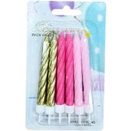 Whiz Pop Bang Spiral Candles Large 12 pack