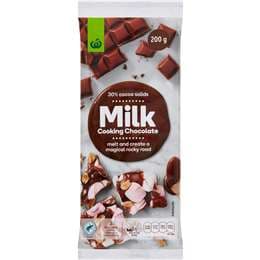 Woolworths Cooking Chocolate Milk 200g