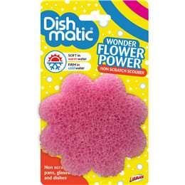 Dishmatic Essentials Flower Power Scrub Scourer each