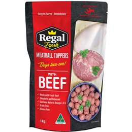 Regal Chilled Meatball Toppers With Beef For Dogs 1kg