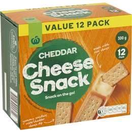 Woolworths Crispbread & Cheese Cheddar Dip 12 pack