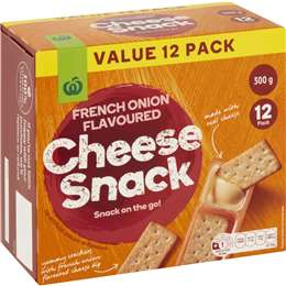 Woolworths Crispbread & Cheese French Onion Dip 12 pack