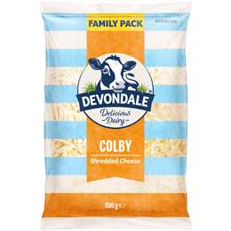Devondale Shredded Colby Cheese 600g