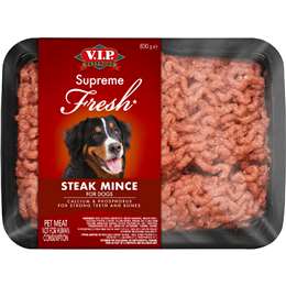 VIP Supreme Fresh Steak Mince Dog Food 800g