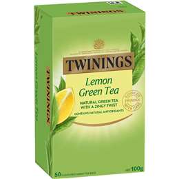 Twinings Lemon Green Tea Bags 50 pack