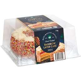 Woolworths Rainbow Layer Cake each