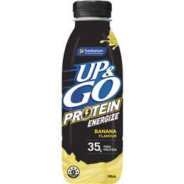 Up&Go Protein Energize Banana Flavour Drink 500mL