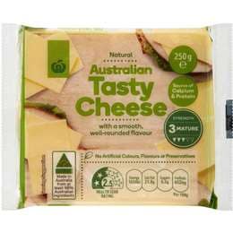 Woolworths Tasty Cheese Block 250g