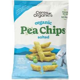 Ceres Organics Pea Chips Salted 100g