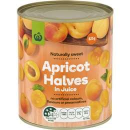 Woolworths Apricots In Juice 825g
