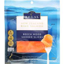 Regal New Zealand Beech Wood Smoked Salmon Slices 100g