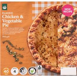 Woolworths Chicken & Vegetable Pie 700g