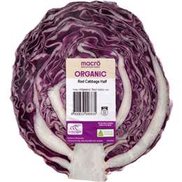 Organic Red Cabbage Half each