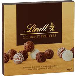 Lindt Gourmet Truffles Chocolate Gift Box 192g