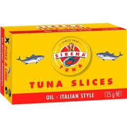 Sirena Tuna Slices In Oil Italian Style 125g