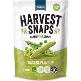Harvest Snaps Baked Pea Crisps Wasabi 120g