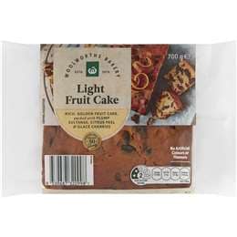 Woolworths Traditional Light Fruit Cake 700g
