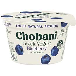Chobani Greek Yoghurt Blueberry 160g