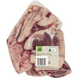 Woolworths Beef Brisket Bones 800g - 2kg