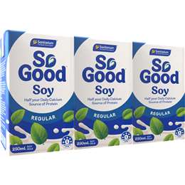 Sanitarium So Good Soy Regular Long Life Milk 250mL x 3 pack