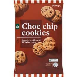 Woolworths Choc Chip Cookies 500g