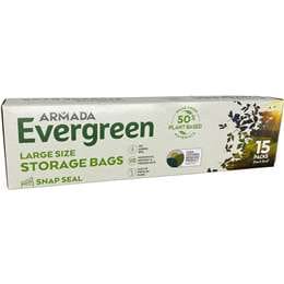 Armada Evergreen Large Snap Seal Storage Bags 15 pack