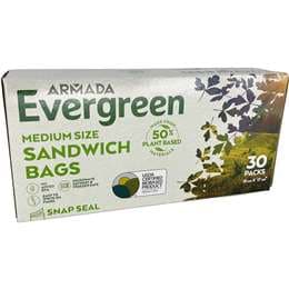 Armada Evergreen Medium Snap Seal Sandwich Bags 30 pack