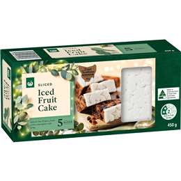 Woolworths Iced Fruit Cake Slices 5 pack