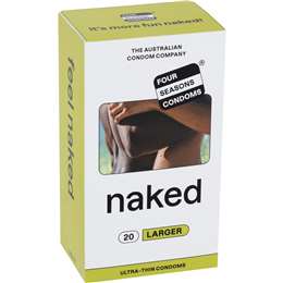 Four Seasons Naked Larger Condoms 20 pack