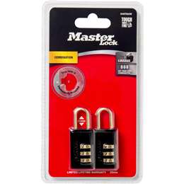 Master Lock 20mm Combination Padlock 2 pack