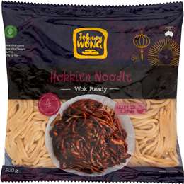 Johnny Wong Fresh Hokkien Noodles 500g