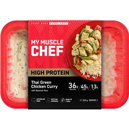 My Muscle Chef Thai Green Chicken Curry With Rice 320g