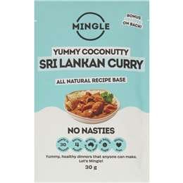 Mingle Sri Lankan Coconut Turmeric Curry Recipe Base 30g