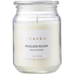 Haven Poolside Resort Coconut & Lime Soy Blend Candle each