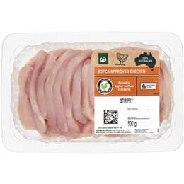 Woolworths RSPCA Approved Chicken Stirfry 500g