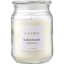 Haven Island Escape Mango & Kiwi Soy Blend Candle each
