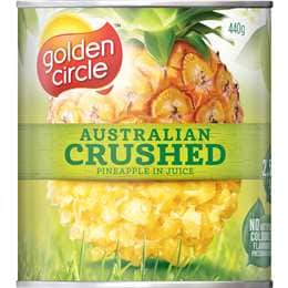 Golden Circle Crushed Pineapple In Natural Juice 440g