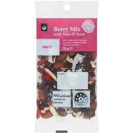 Woolworths Berry Mix With Nuts & Seeds Sweet 70g
