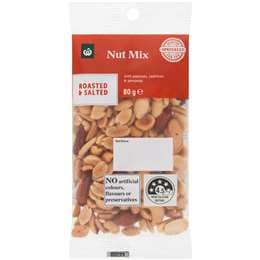 Woolworths Grab 'N Go Sachet Nut Mix Roasted & Salted 80g