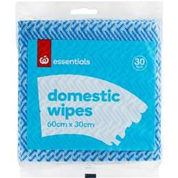 Woolworths Essentials Wipes Domestic 30 pack