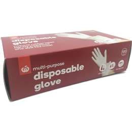 Woolworths Essentials Gloves Disposable Lightly Powdered 100 pack