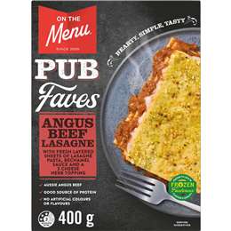 On The Menu Angus Beef Lasagne Lasagne 400g