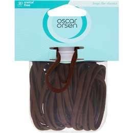 Oscar Orsen Large Snagless Hair Elastics Brown 30 pack