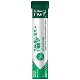 Nature's Own Magnesium+ Energy Effervescent With B Vitamins & Caffeine 20 pack