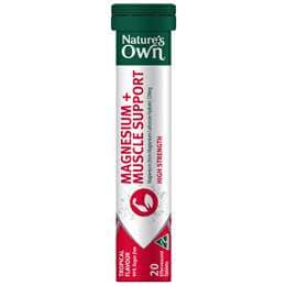 Nature's Own Magnesium+ Muscle Effervescent With High Strength Magnesium 20 pack