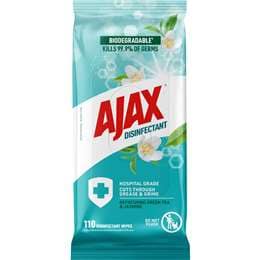Ajax Disinfectant Wipes Green Tea & Jasmine 110 pack