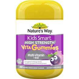 Nature's Way Kids Smart Vita Gummies Multivit + Iron Pastilles 40 pack
